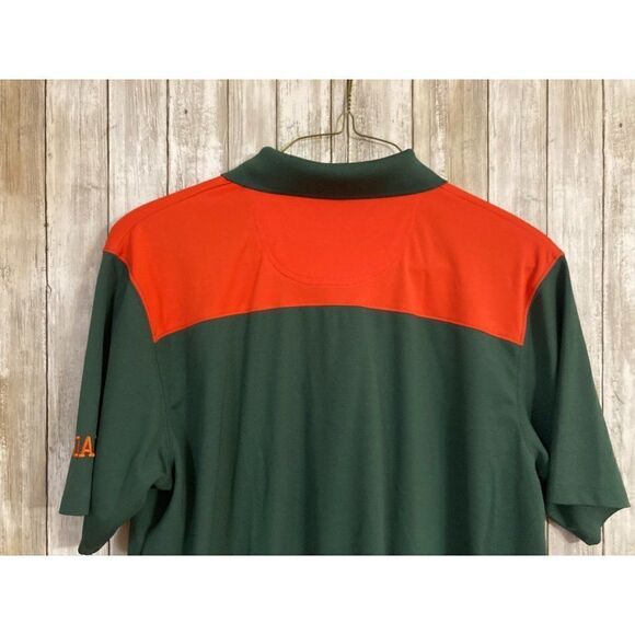 KNIGHTS APPAREL NCAA Miami Hurricanes College Football Polo Shirt Men's X-Large - Picture 7 of 9